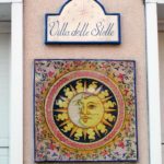 This hand-painted plaque represents the house’s name. Villa delle Stelle, the “House of the Stars” is situated high on a hill.